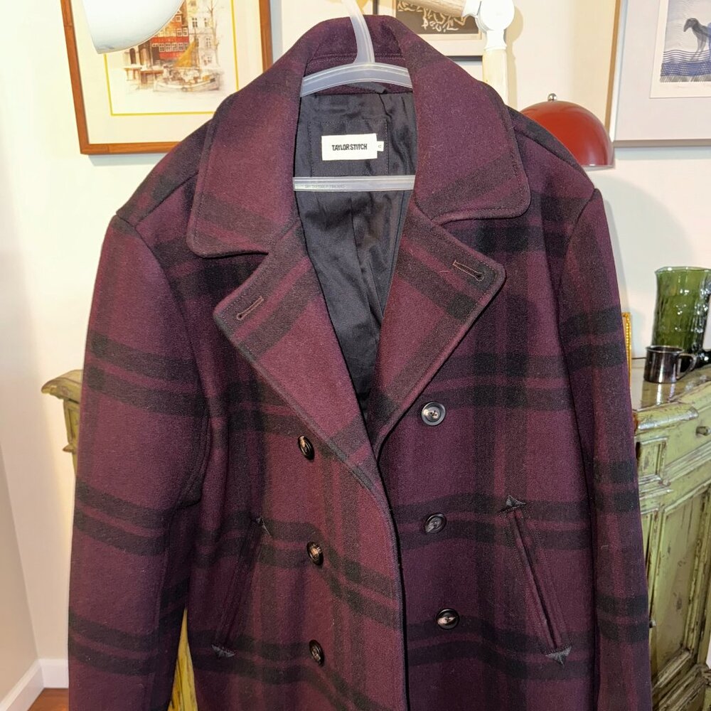 Plaid Peacoat
